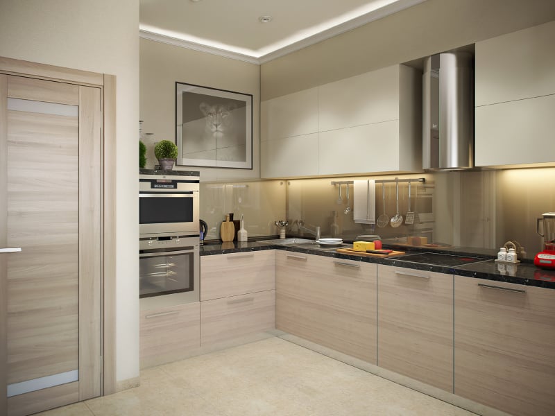 Dark Vanilla Modern Kitchen